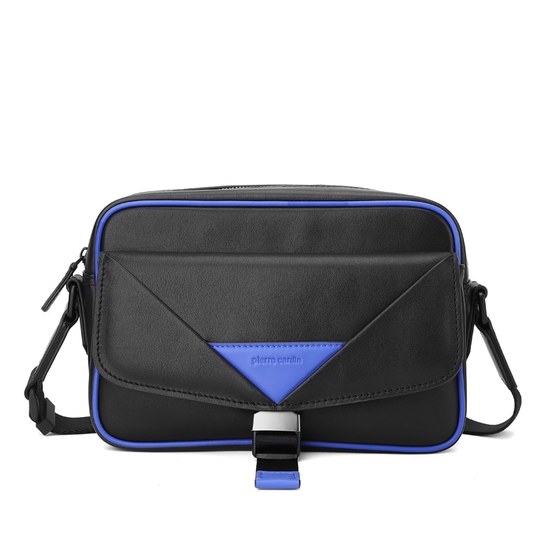 PIERRE CARDIN/皮尔卡丹 Pierre Cardin Men's Leather Messenger Bag
