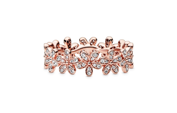 Pandora/潘多拉 Pandora Dazzling Daisy Ring Rose Gold