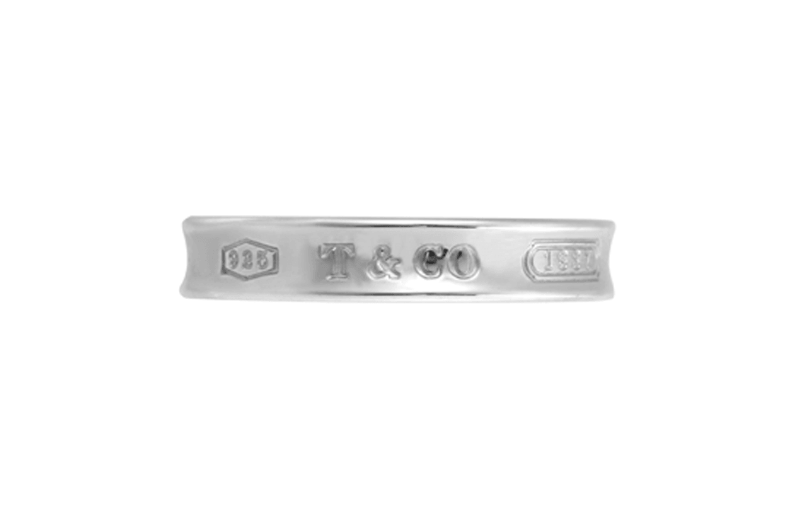 TIFFANY & CO./蒂芙尼 Tiffany & Co. 1837 Narrow Band Ring Silver