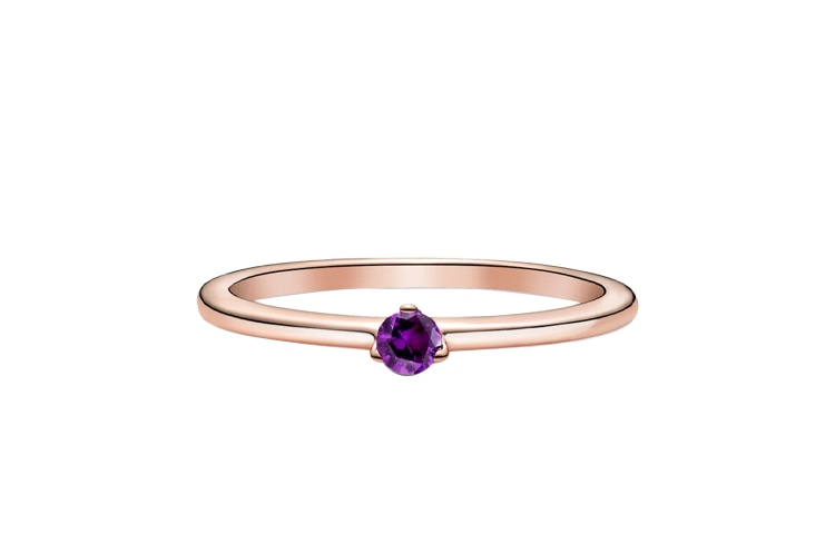 Pandora/潘多拉 Pandora Purple Solitaire Ring