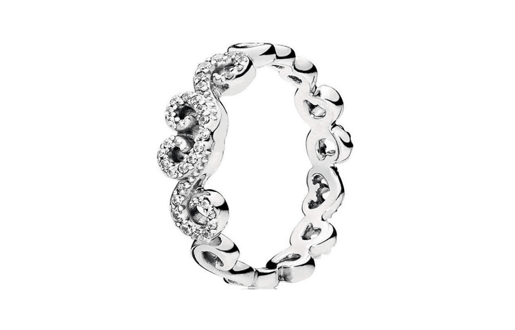 Pandora/潘多拉 Pandora Swirling Hearts Ring