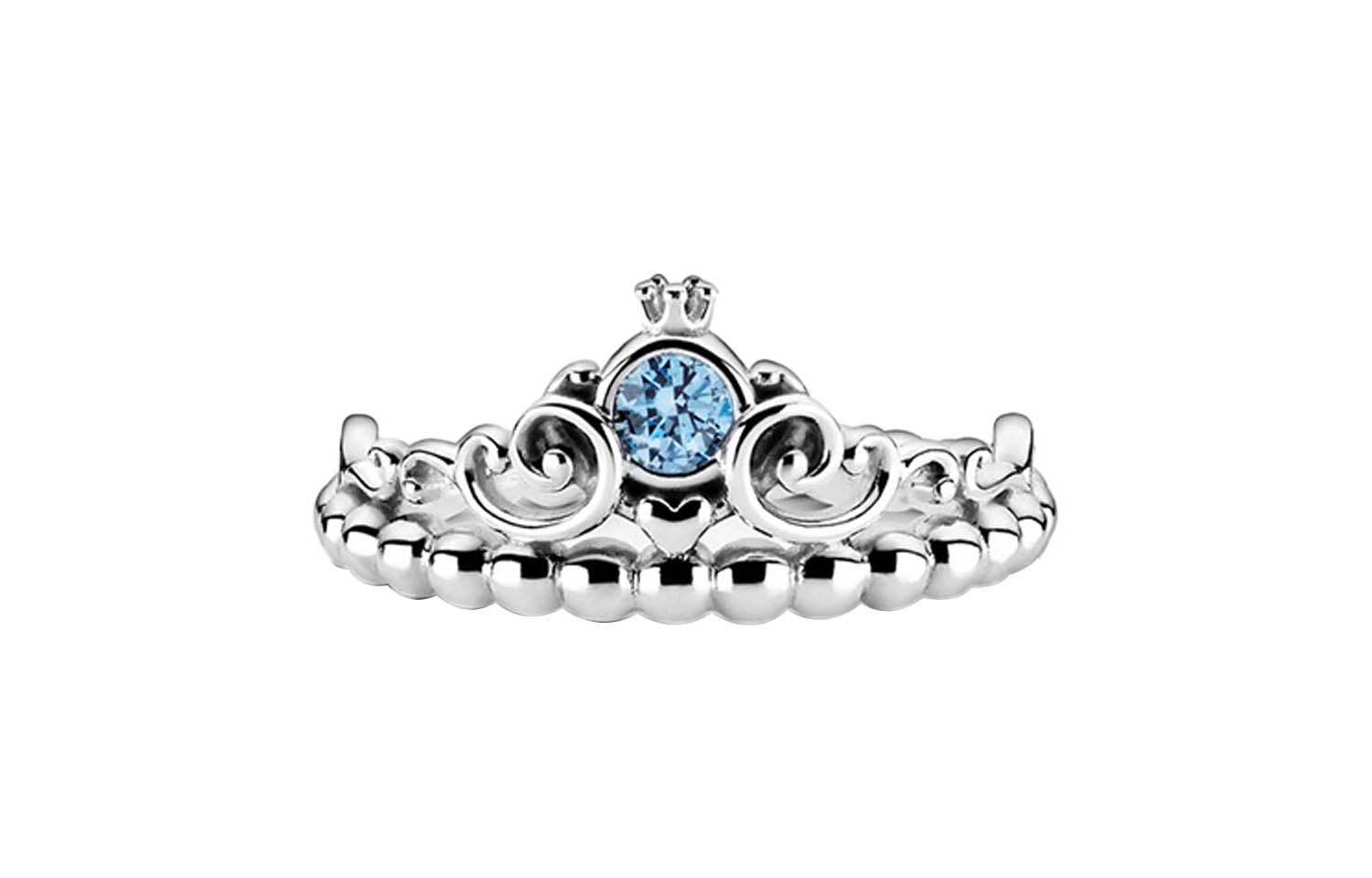 Pandora/潘多拉 Pandora Disney Cinderella Blue Tiara Ring