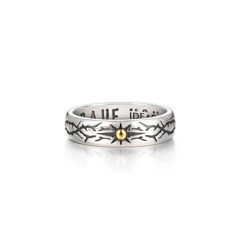 IDEAGEMER Thorns Star Ring