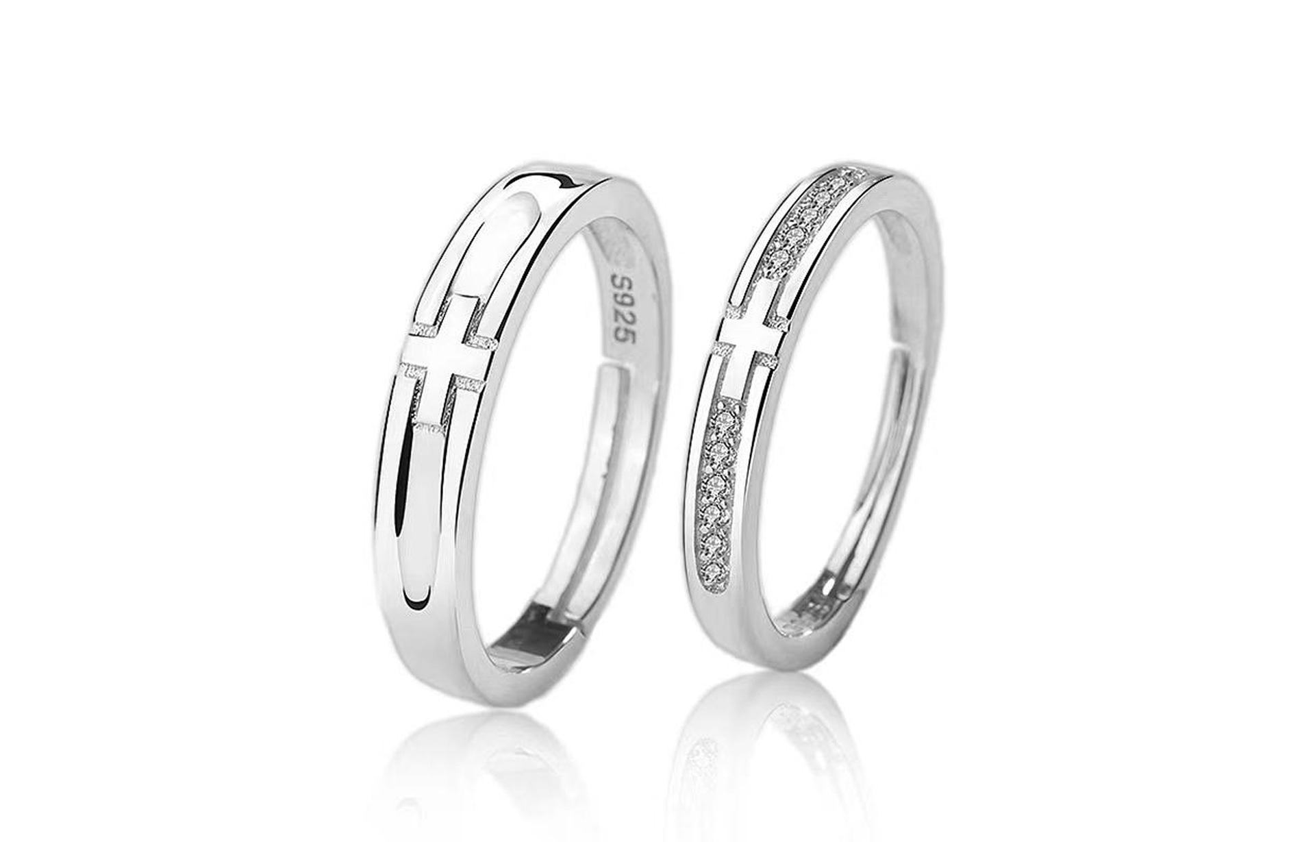 ASTAR HADES S925 Silver Adjustable Couple Rings