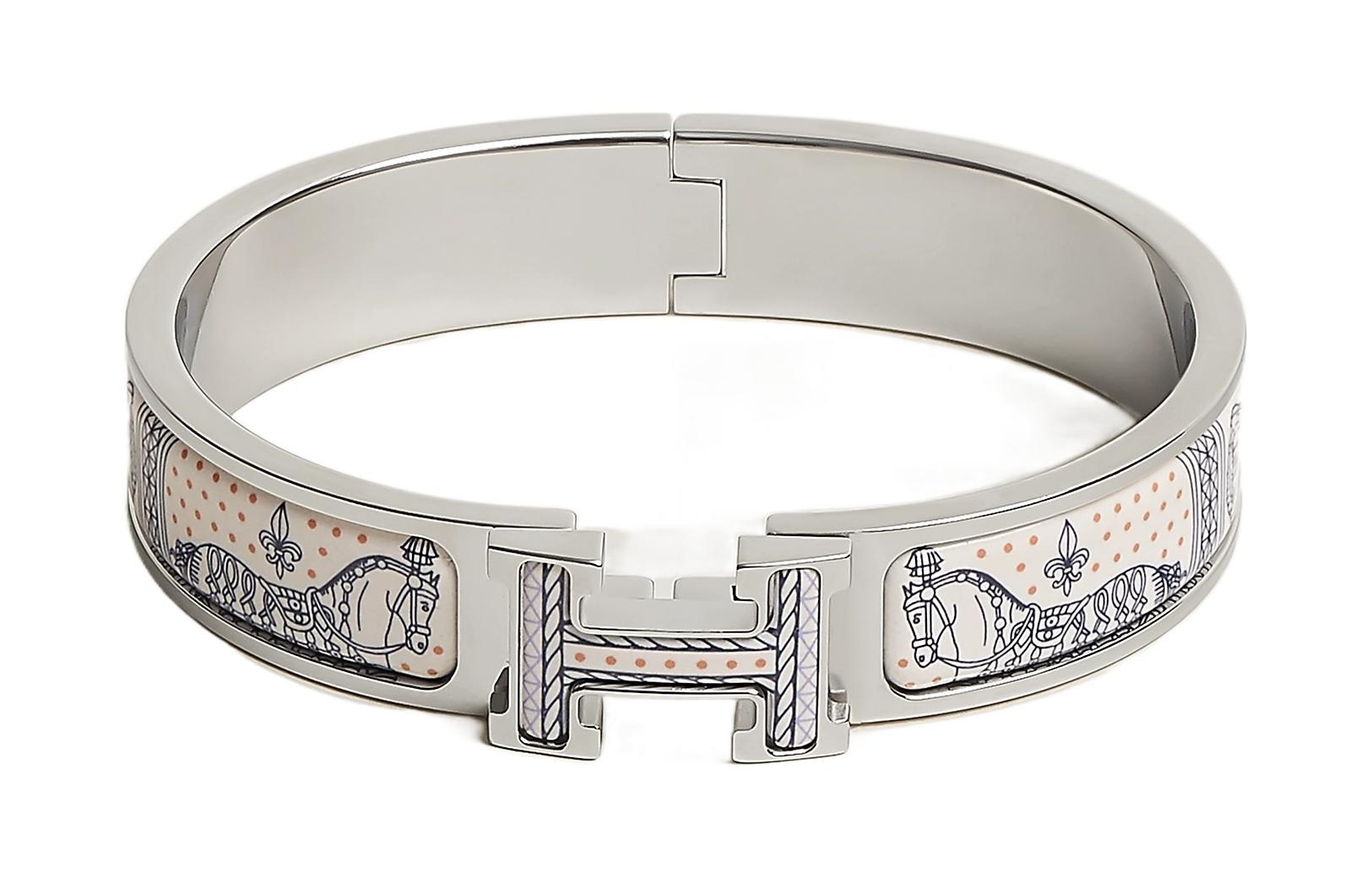 HERMES/爱马仕 Hermes Clic H Grand Apparat Remix Multicolor Lilac Bracelet