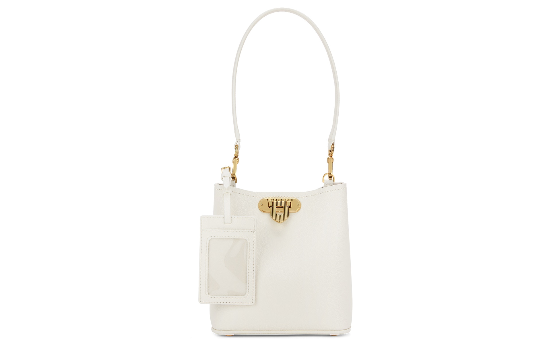 CHARLES&KEITH CHARLESKEITH pu BeigeBlackMultiCream