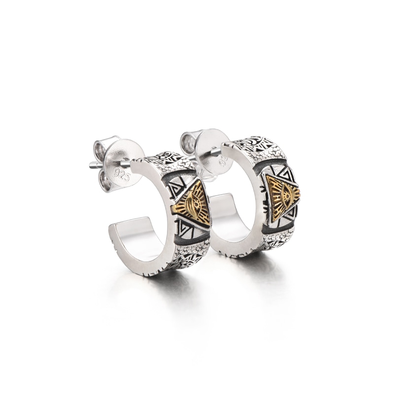 IDEAGEMER 925 Silver Earrings
