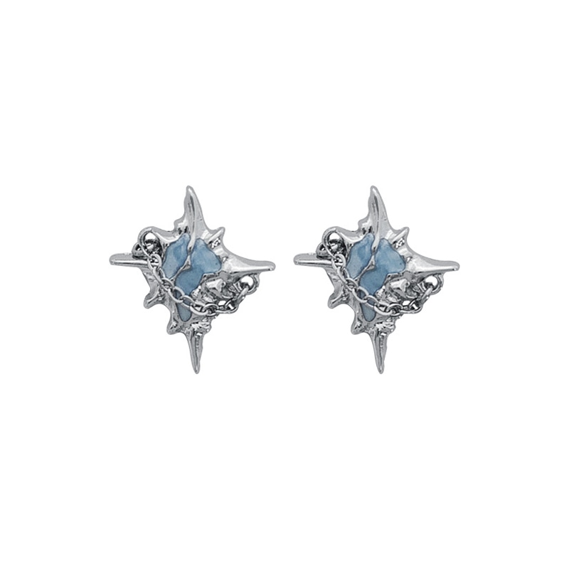 GUDS GAVE Four-Point Star Earrings