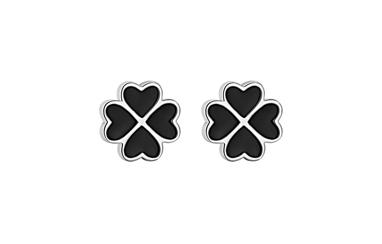 GIFU S925 Silver Clover Earrings