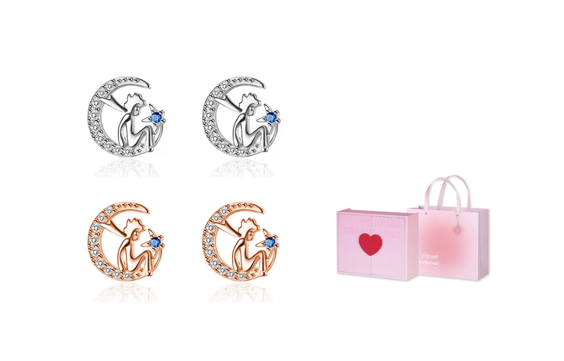 CMFY Moon Alloy Earrings