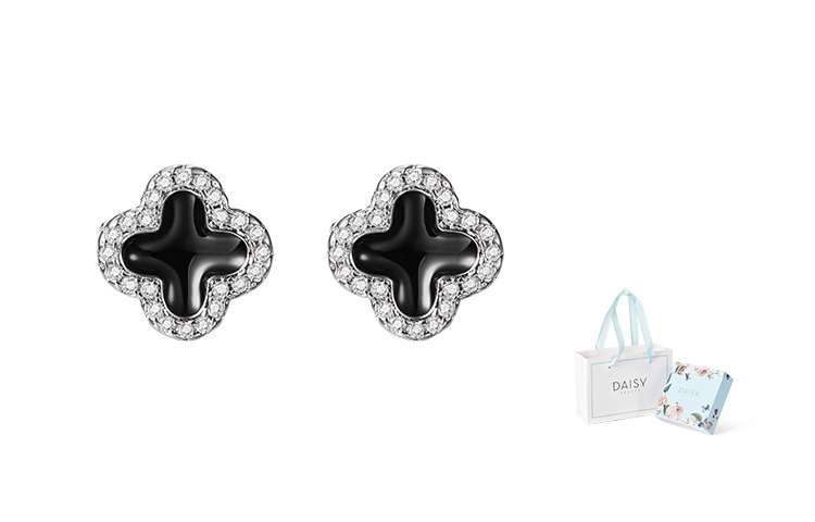 Daisy Beauty S925 Silver Clover Earrings