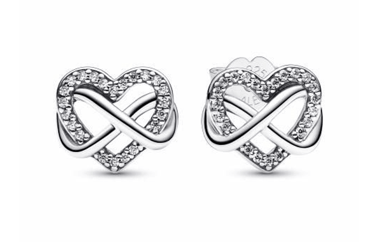 Pandora/潘多拉 Pandora Wireless Heart Shine 925 Silver Studs