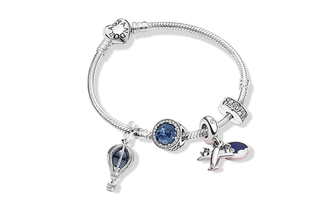Pandora/潘多拉 Pandora Cloud Walk 925 Silver Bracelet