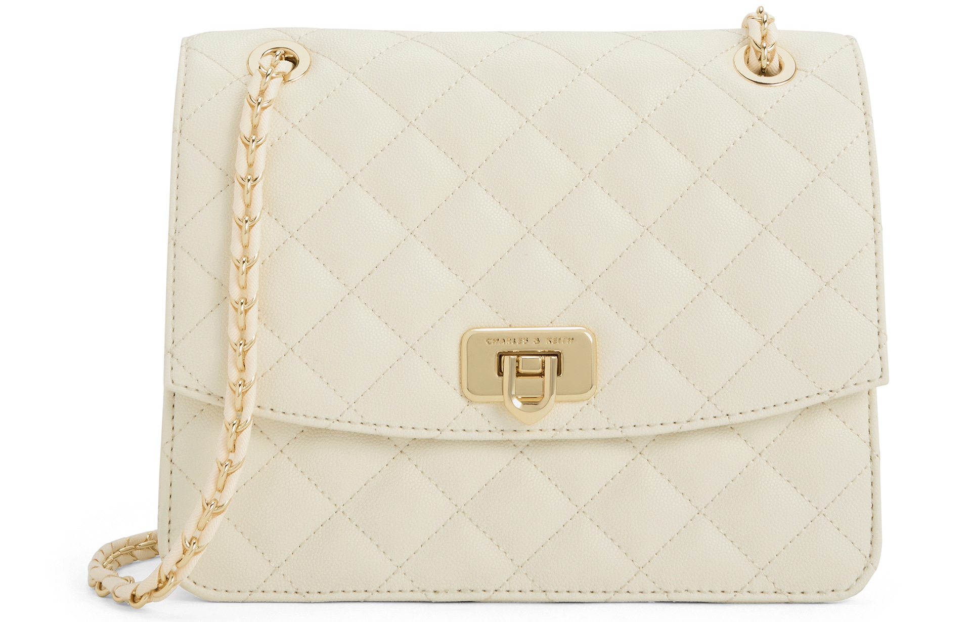 CHARLES&KEITH CHARLESKEITH PU BlackBeige