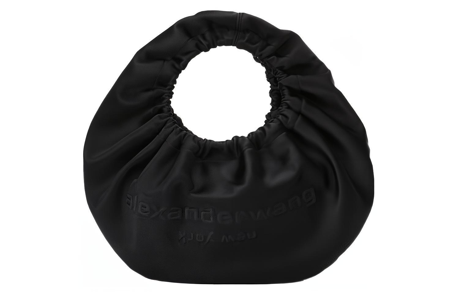 Alexander Wang Satin Top Handle Bag Black