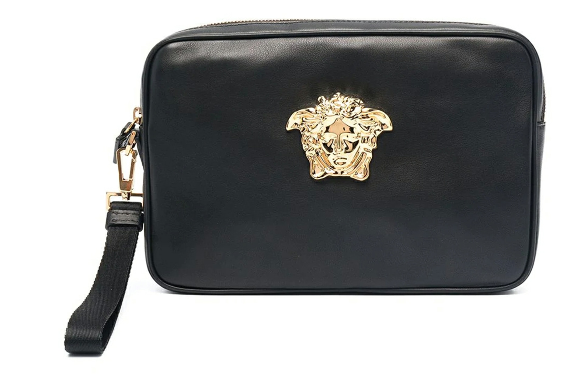 VERSACE/范思哲 Versace Medusa Zip Wallet Black