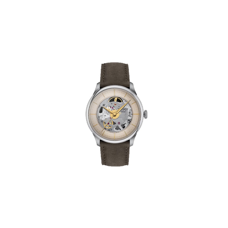 TISSOT/天梭 Tissot T-Complication Squelette 39mm Beige