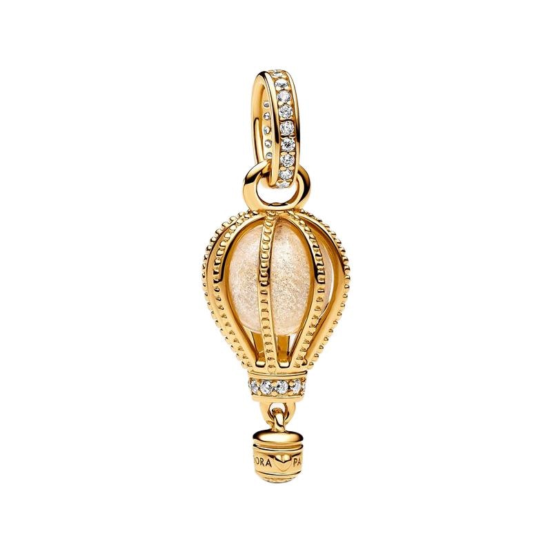 Pandora/潘多拉 Pandora Transparent Hot Air Balloon Pendant Gold