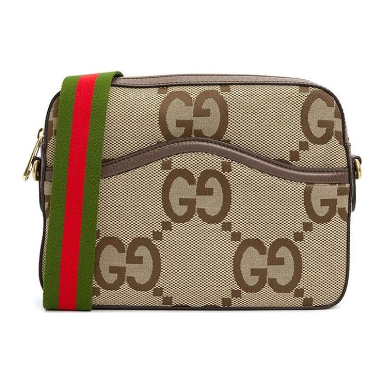 GUCCI/古驰 Gucci Jumbo GG Canvas Messenger Bag