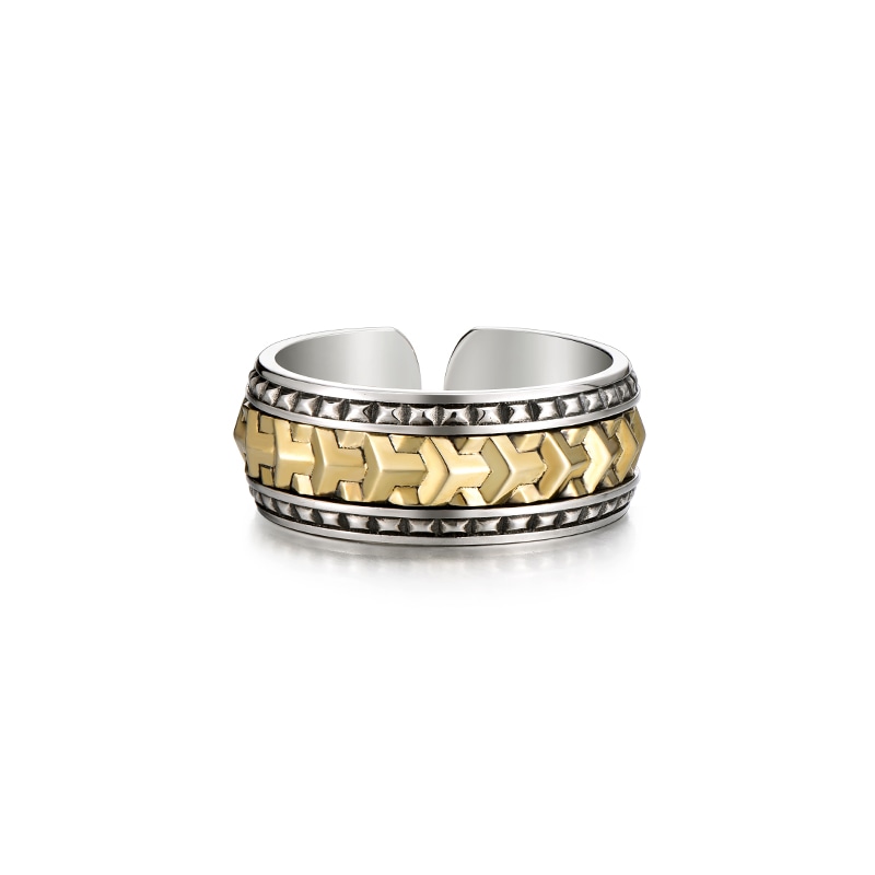 IDEAGEMER Vintage Mountain Ring