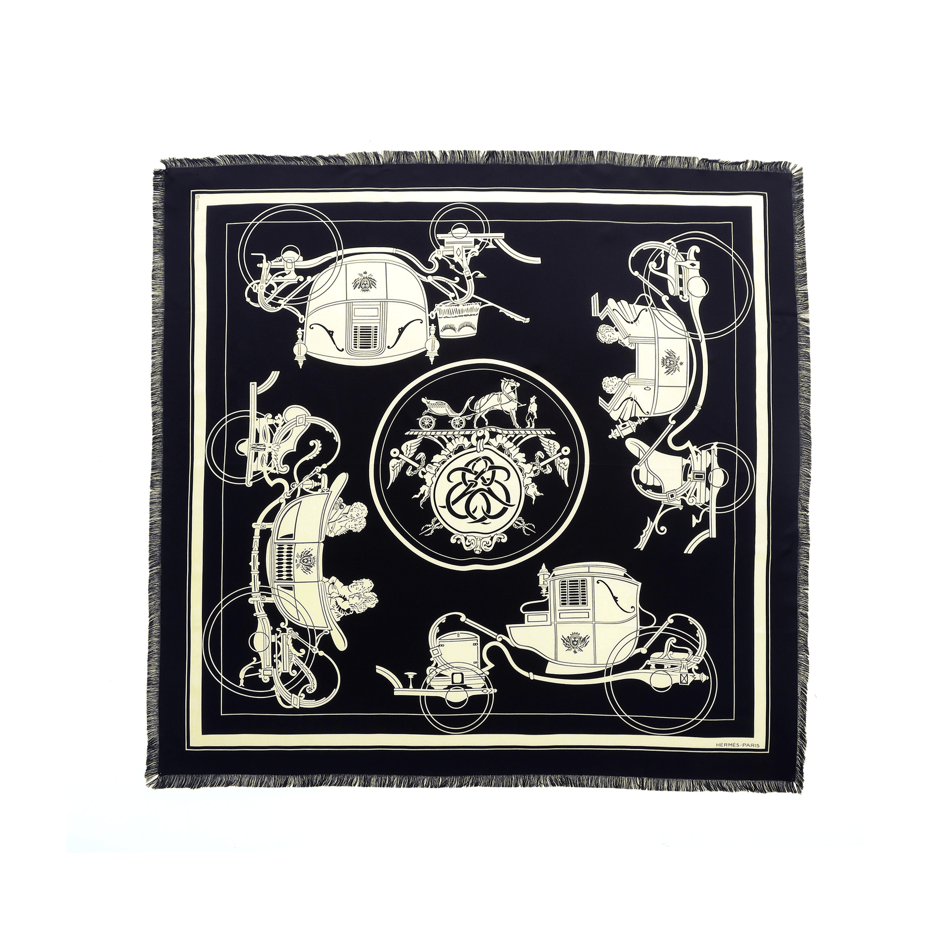 HERMES/爱马仕 Hermes Scarf Black