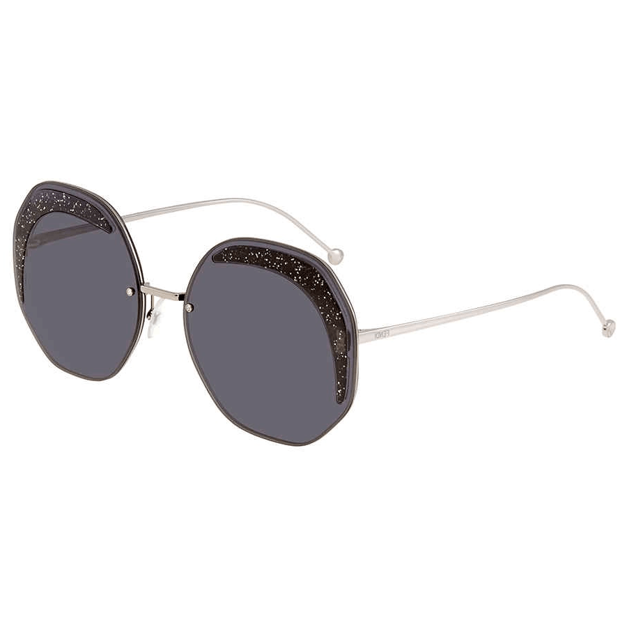 FENDI/芬迪 Fendi Round Metal Sunglasses Silver