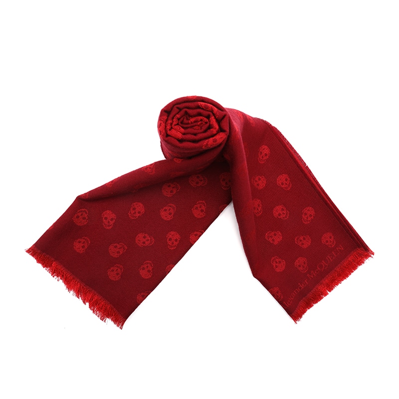 Alexander McQueen Skull Jacquard Scarf