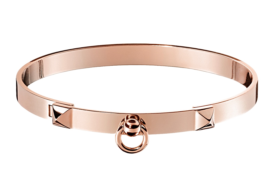 HERMES/爱马仕 Hermes Collier de Chien Bracelet Rose Gold