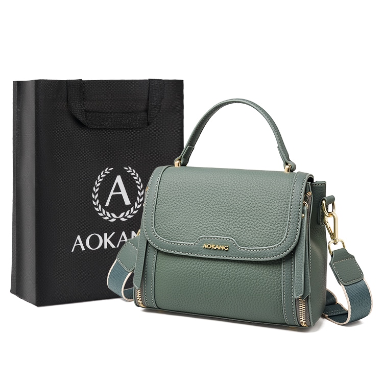 奥康/AOKANG AOKANG Handbag Pearl Blue/Elephant Grey