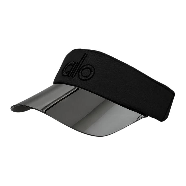 alo yoga Logo Embroidered Hat Black
