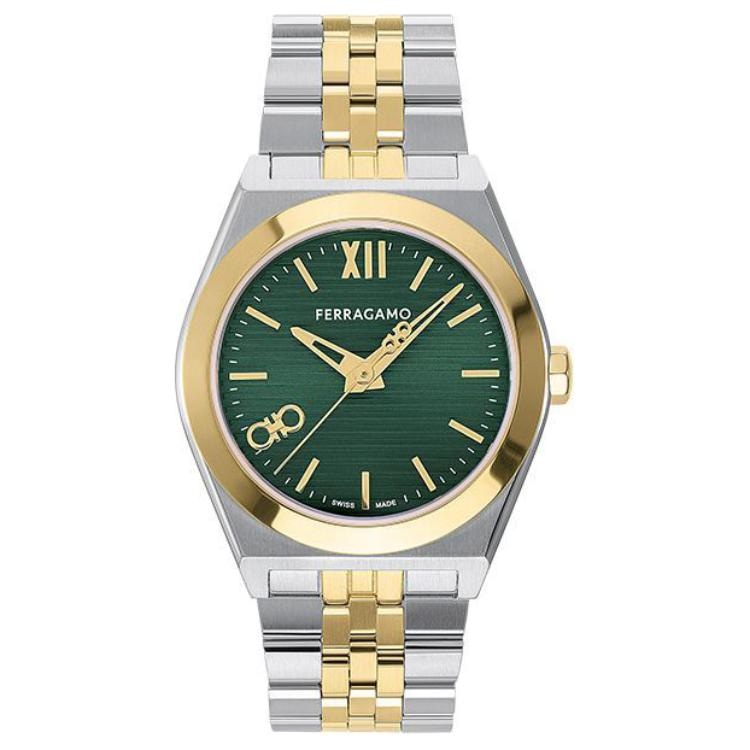 FERRAGAMO/菲拉格慕 Ferragamo 40mm Green Dial Watch