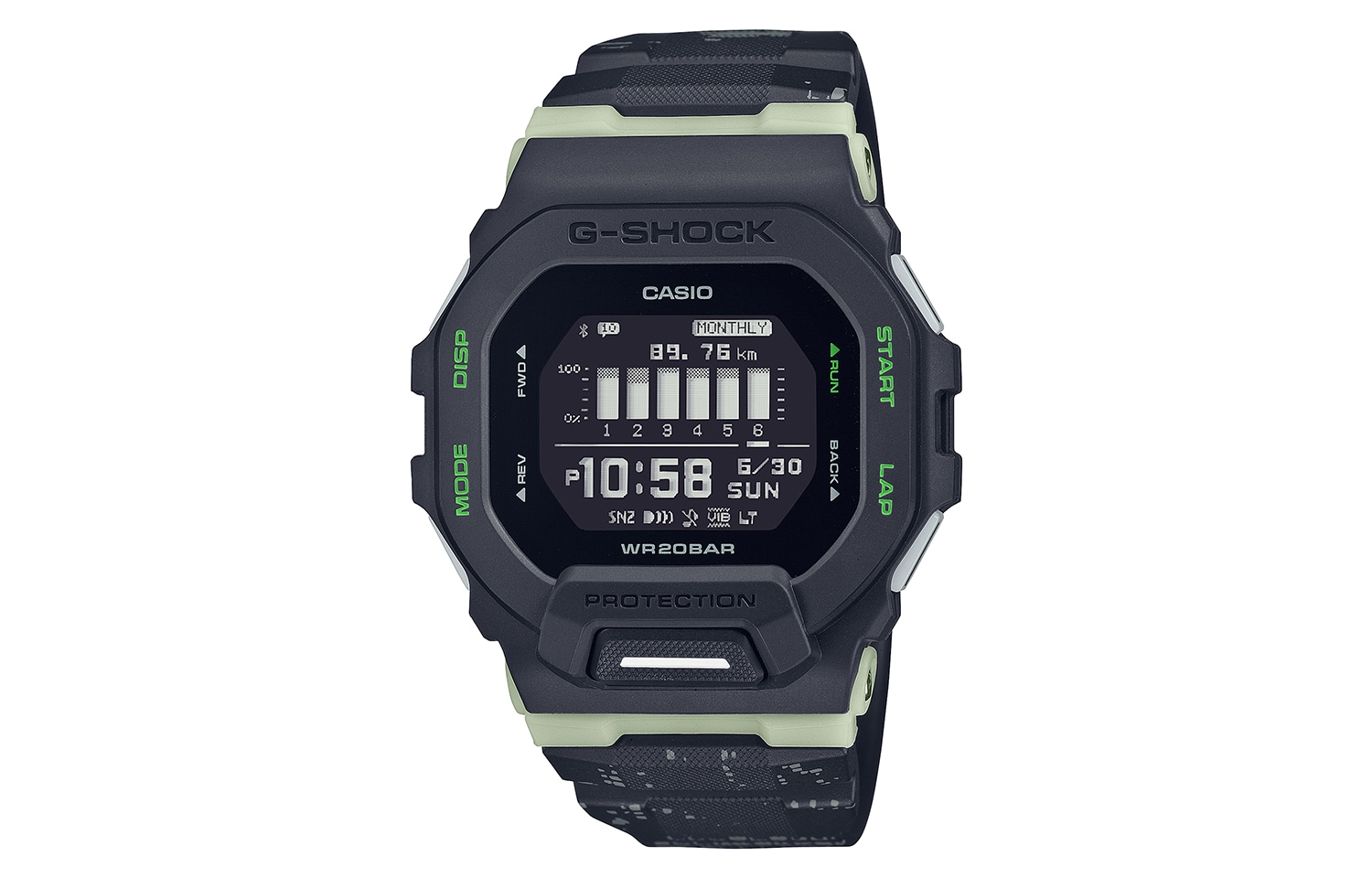 CASIO/卡西欧 CASIO G-SQUAD LED GBD-200LM-1PRT