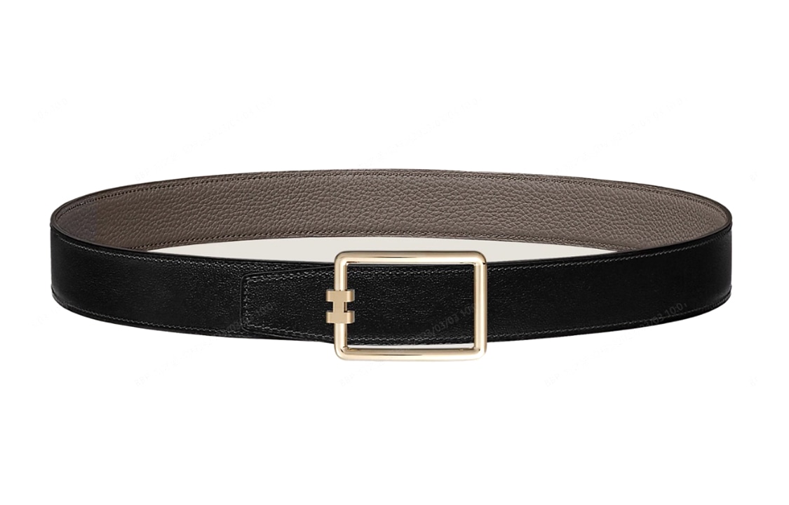HERMES/爱马仕 HERMES logo Togo 3.2cm