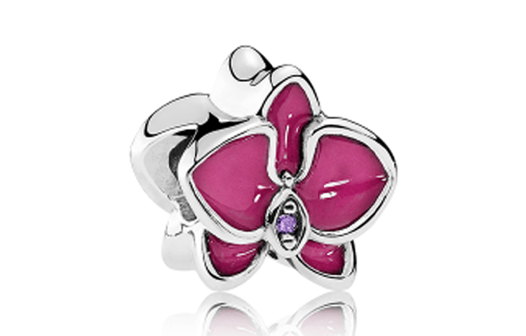 Pandora/潘多拉 Pandora Orchid Charm