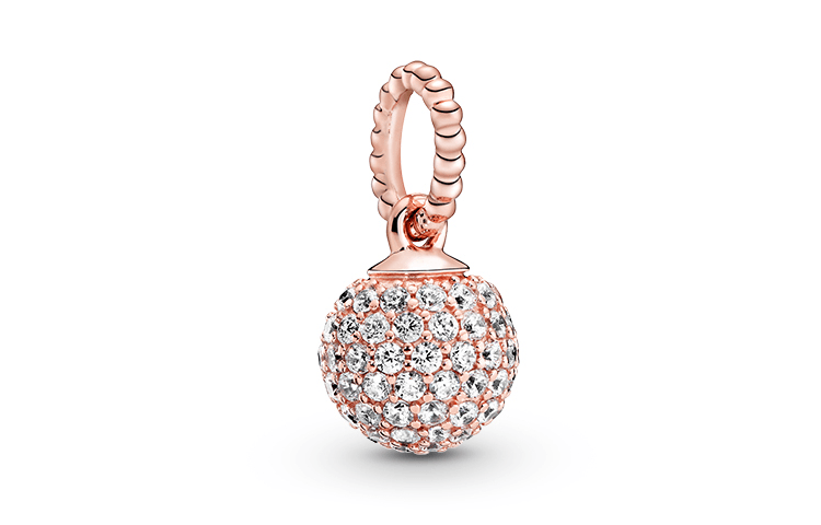 Pandora/潘多拉 Pandora Pavé Rose Gold Pendant