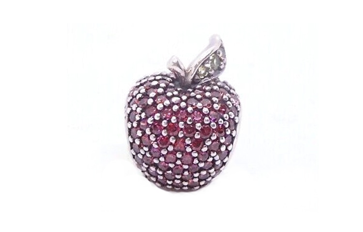 Pandora/潘多拉 Pandora Red Zircon Apple Pendant