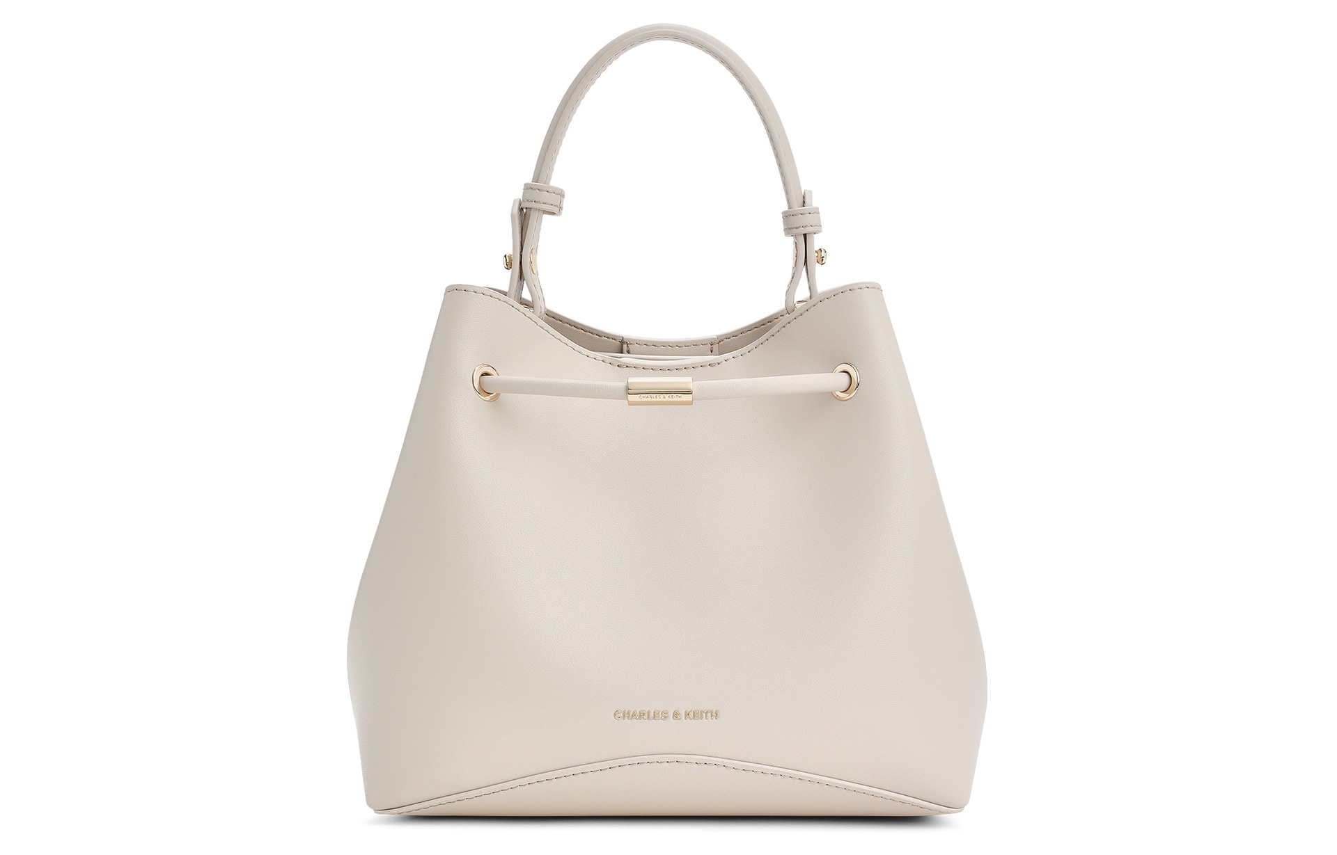 CHARLES&KEITH Oat Toffee Shoulder Bag Medium