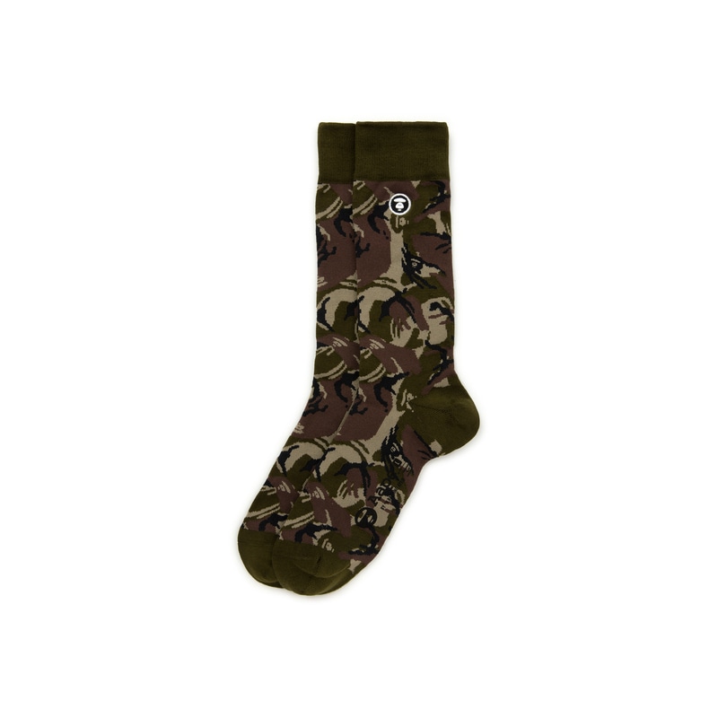 Aape Camo Jacquard Embroidered Socks