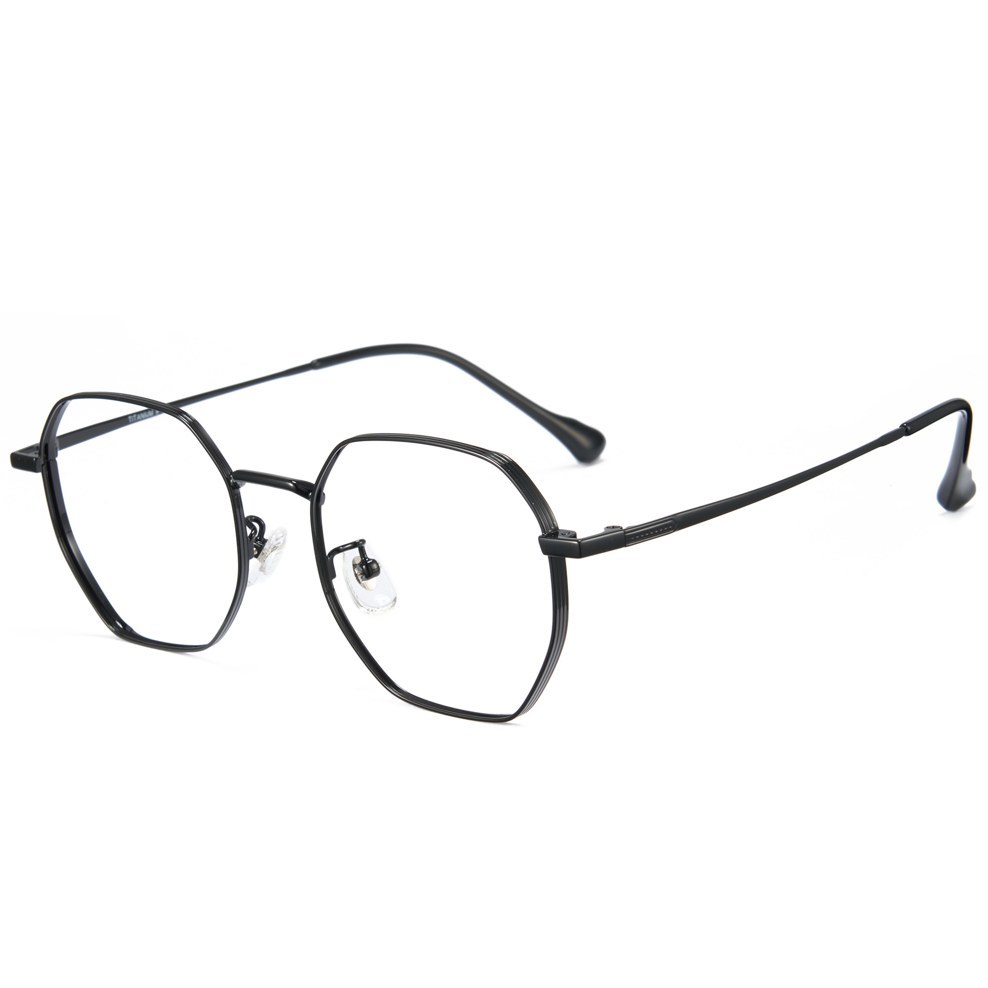 CYXUS Polygon Titanium Optical Frame Black