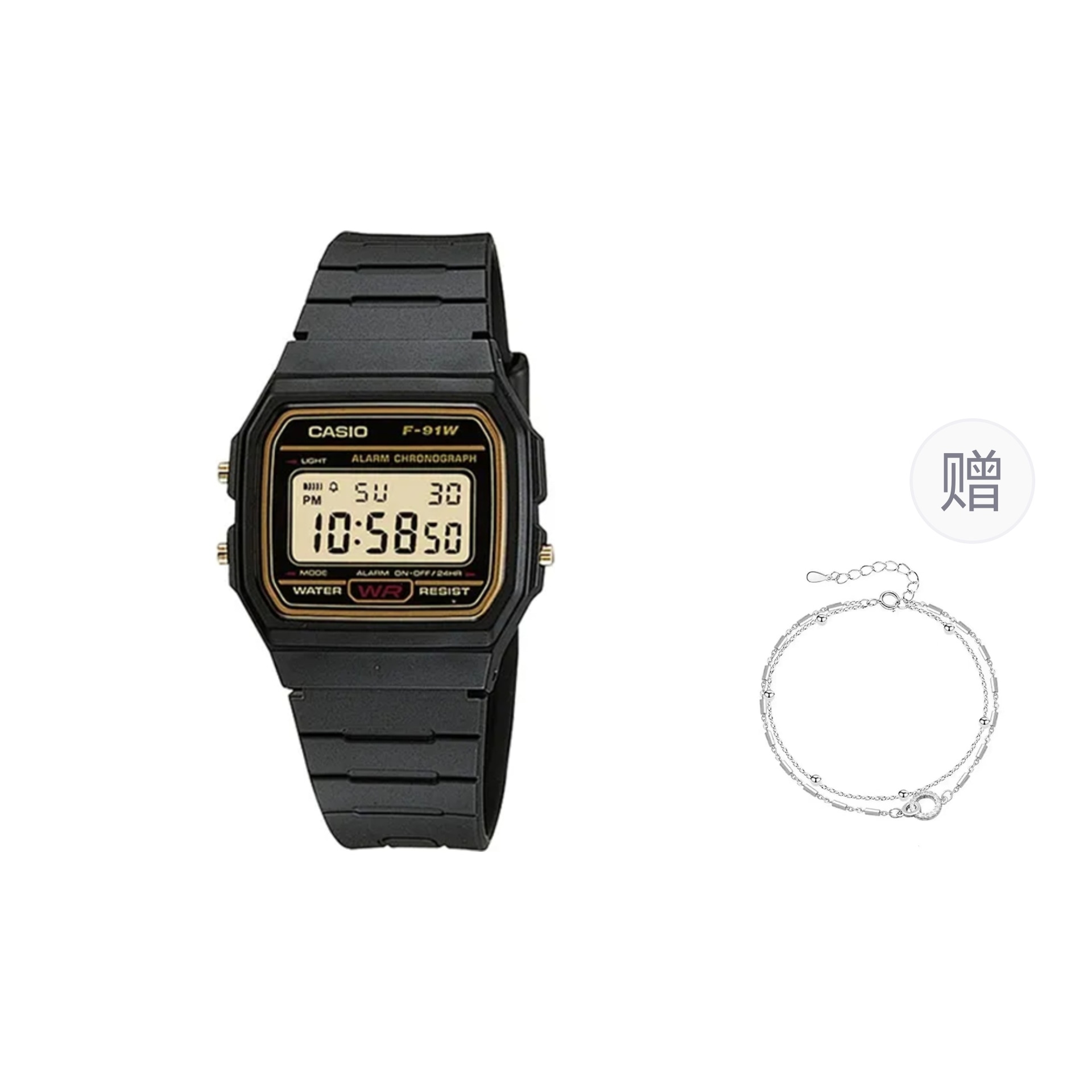 CASIO/卡西欧 Casio Classic Retro Quartz Black Dial