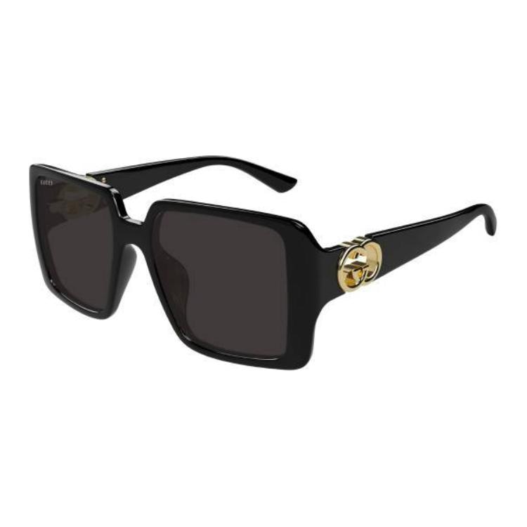 GUCCI/古驰 Gucci Square Sunglasses Black