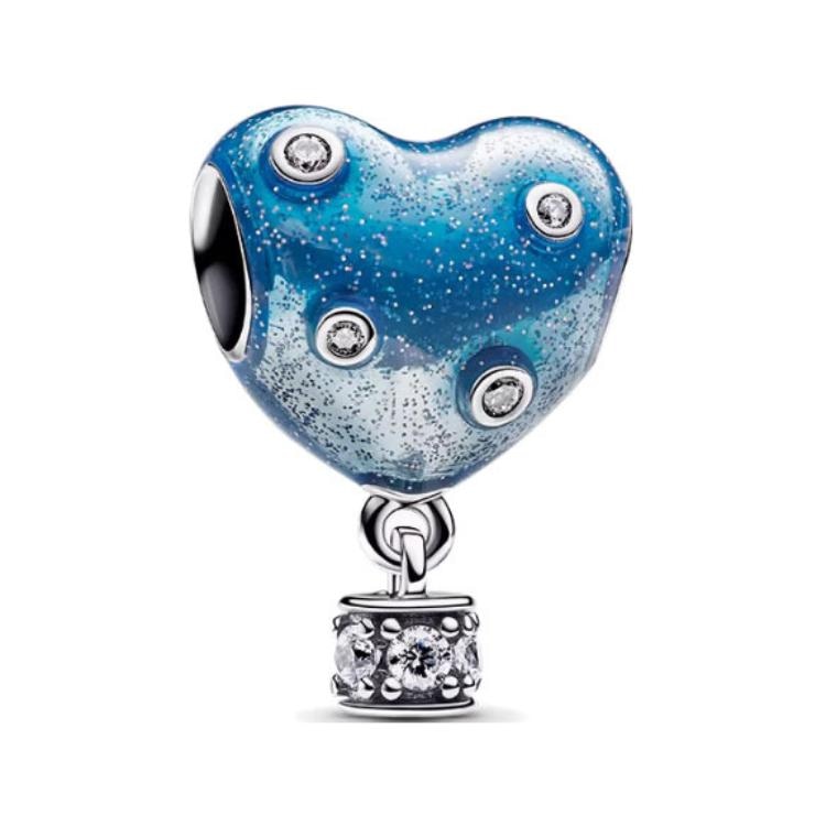 Pandora/潘多拉 Pandora Hot Air Balloon Heart Pendant Blue