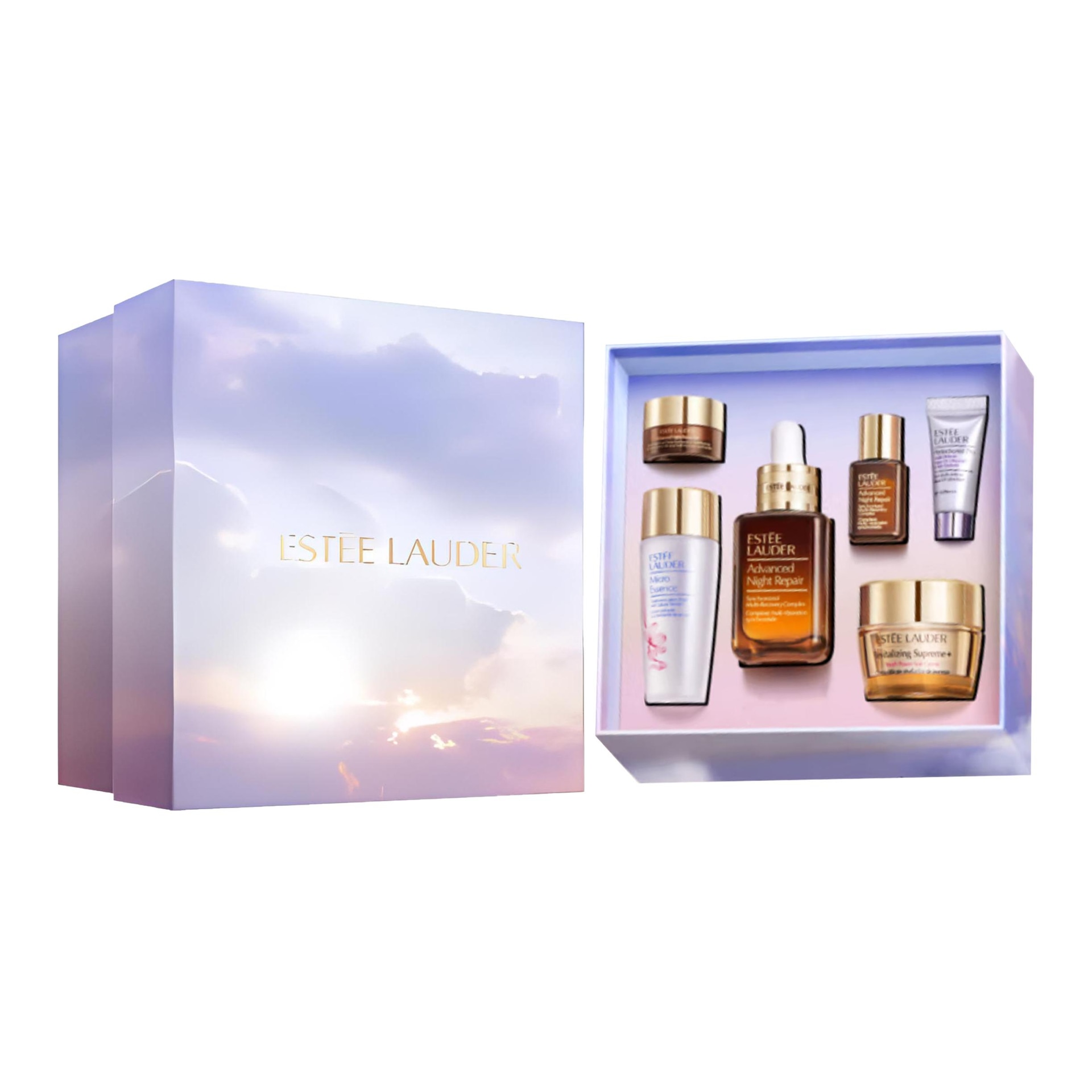 ESTEE LAUDER/雅诗兰黛 雅诗兰黛 七夕限定爱逾日夜小棕瓶精华礼盒护肤套装 舒缓紧致保湿 第二代 六件套