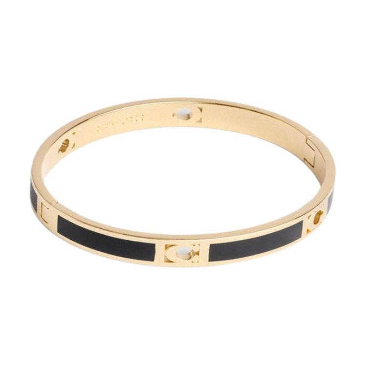 COACH/蔻驰 COACH Enamel Bracelet Gold/Black