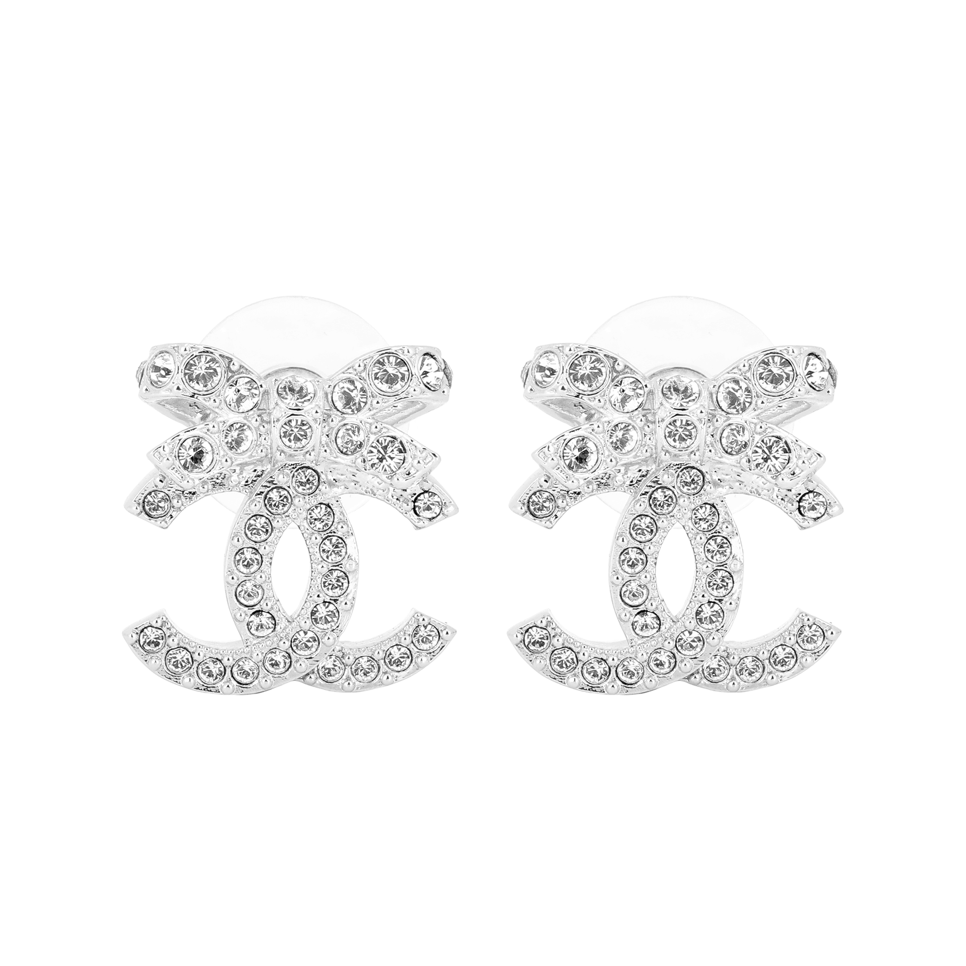 CHANEL 23S Bow Double C Earrings