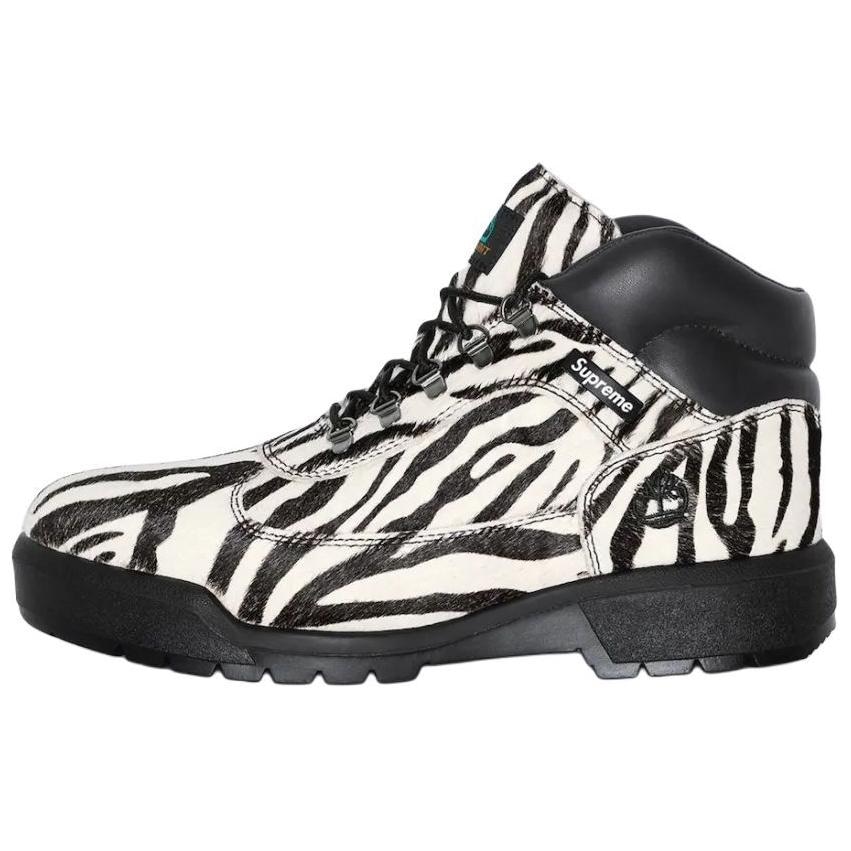 Supreme x Timberland Field Boots Black White