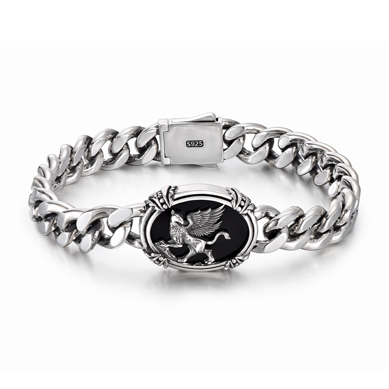IDEAGEMER Gryphon Cuban Chain Bracelet