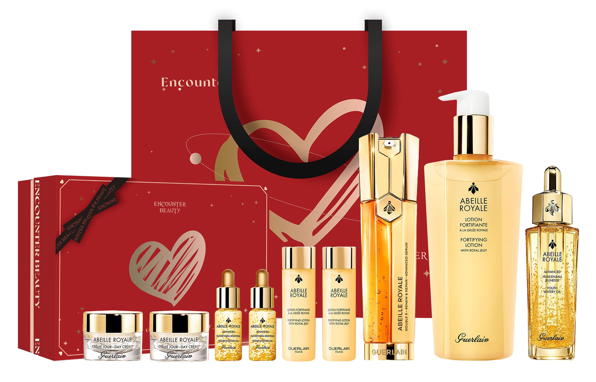 GUERLAIN/娇兰 娇兰 帝皇蜂姿紧致护肤套装 三代复原蜜+精萃水+双管精华 补水保湿 滋润修护 提拉紧致 提亮肤色 九件礼盒套装