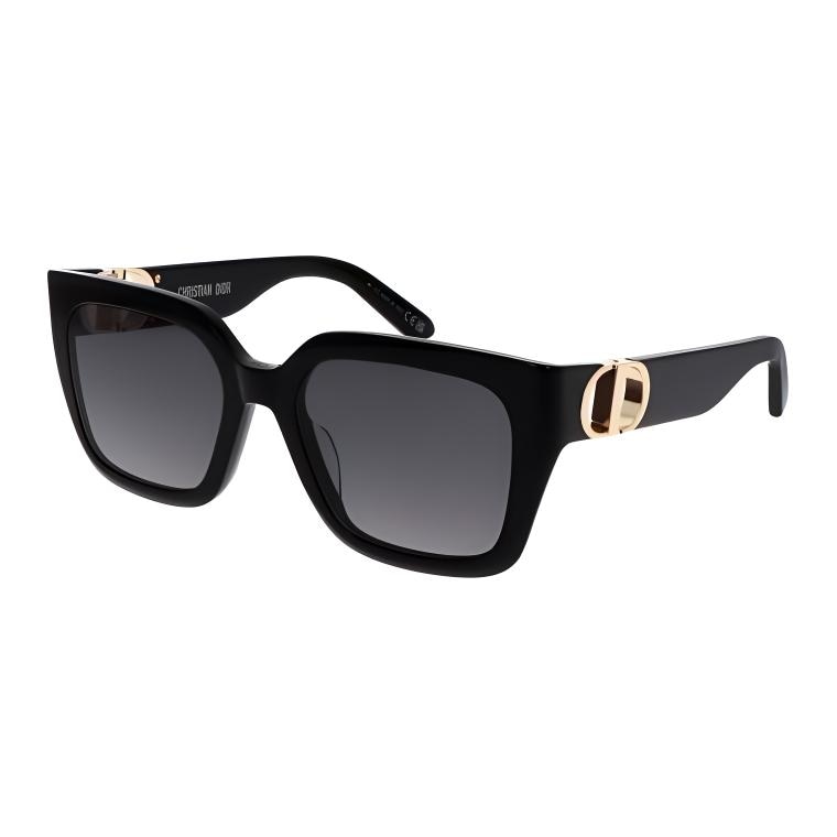 DIOR Logo Irregular Sunglasses Black