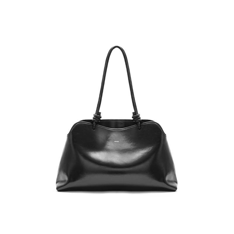 MUVA Shoulder Tote Bag Black Mocha